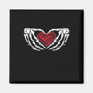 Aimant Squelette Mains Avec Coeur Classique