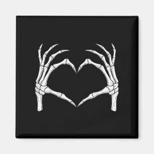 Aimant Squelette Mains Forme cardiaque Soky Halloween Lov
