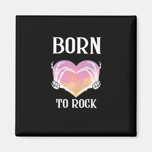 Aimant Squelette Mains Graphisme Coeur Pour Classique (Devant)