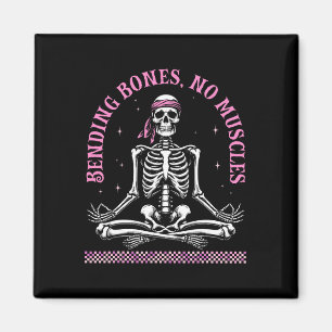 Aimant Squelettes de yoga Namaste Méditation drôle Hallow