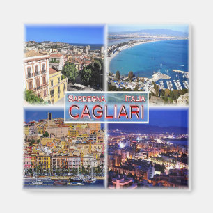 Aimant SRD005 CAGLIARI - Sardaigne - Mosaïque - Réfrigéra