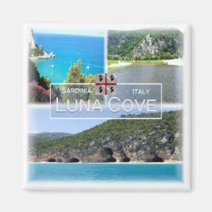 Aimant SRD031 LUNA COVE, Mosaïque, Sardaigne, Fridgee