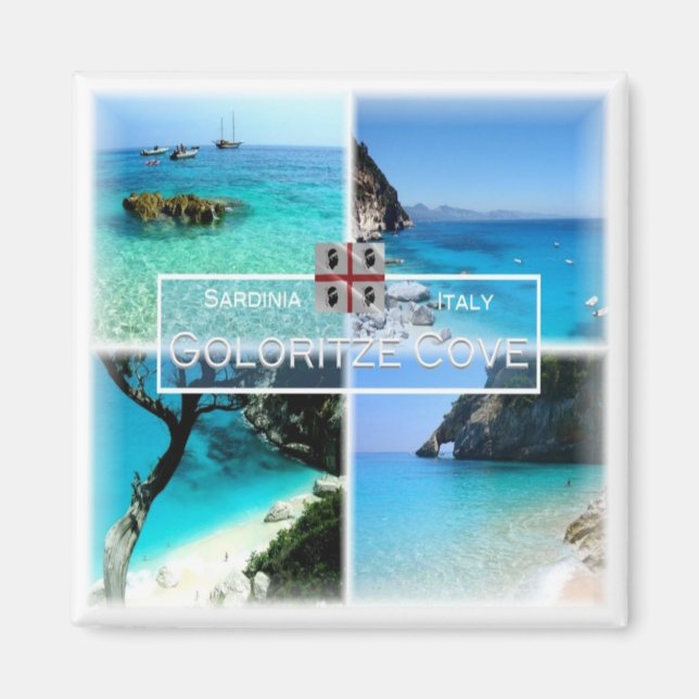 Aimant SRD034 COVE GOLORITZE' Mosaic, Sardaigne, Frigo (Devant)