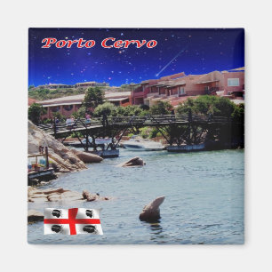 Aimant SRD053 PORTO CERVO Sardaigne, Italie, Frigo