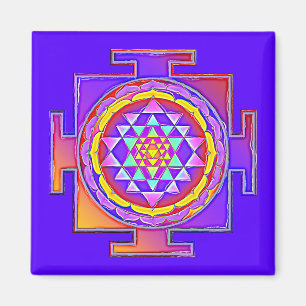 Aimant Sri Yantra - Symbole hindouiste Design 1