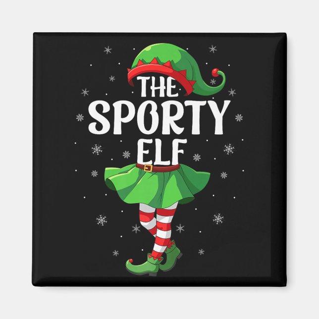 Aimant Srty Elf Christmas Girls Women Elf Squad Xmas Fami (Devant)