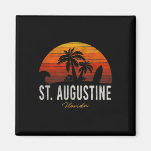 Aimant St Augustine Beach Floride Fl Palms Surf de vacanc