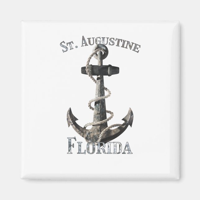 Aimant St Augustine Florida Vacation Ancre nautique Sai (Devant)