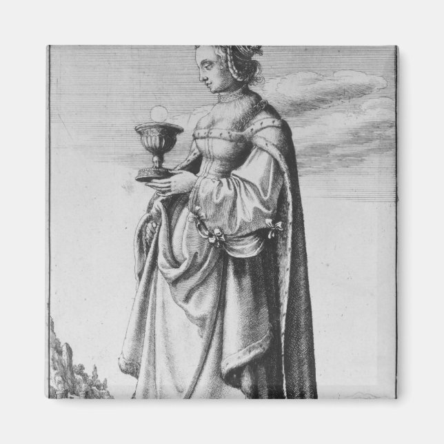 Aimant St. Barbara, gravée par Wenceslaus Hollar, 1647 (Devant)