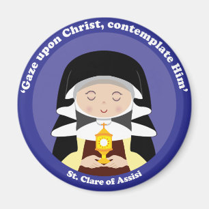 Aimant St Clare d'Assisi