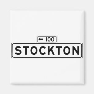 Aimant St de Stockton, plaque de rue de San Francisco