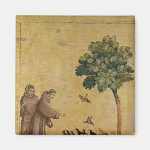 Aimant St Francis d'Assisi prêchant aux oiseaux