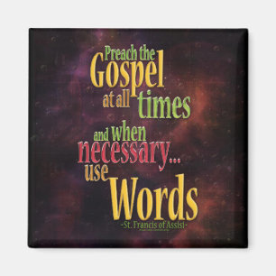 Aimant St Francis de citation d'Assisi