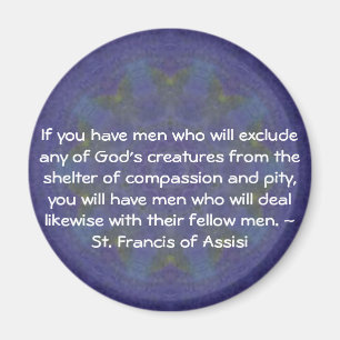 Aimant St Francis de citation de droits des animaux