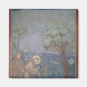 Aimant St Francis prêchant aux oiseaux, 1297-99