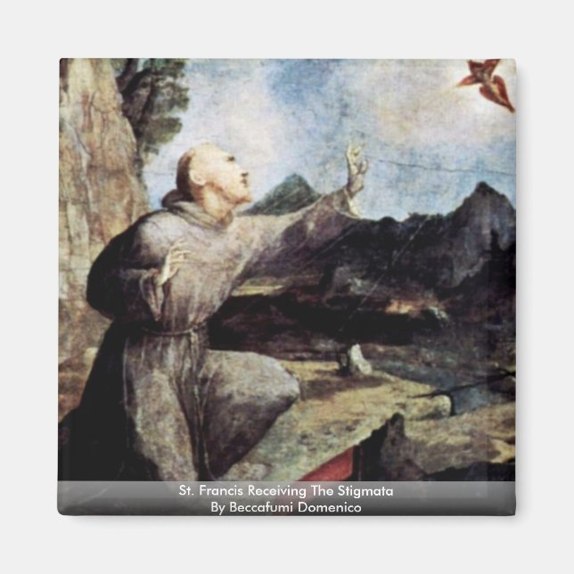 Aimant St. Francis Reçoit La Stigmata (Devant)