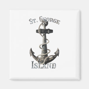 Aimant St. George Island Floride Vacances Ancre nautique