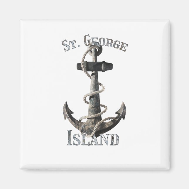 Aimant St. George Island Floride Vacances Ancre nautique (Devant)