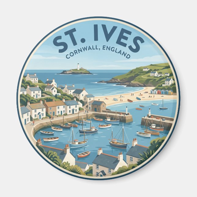 Aimant St. Ives Angleterre (Devant)