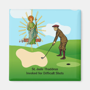 Aimant St. Jude Thaddeus & Golfeur paniqué