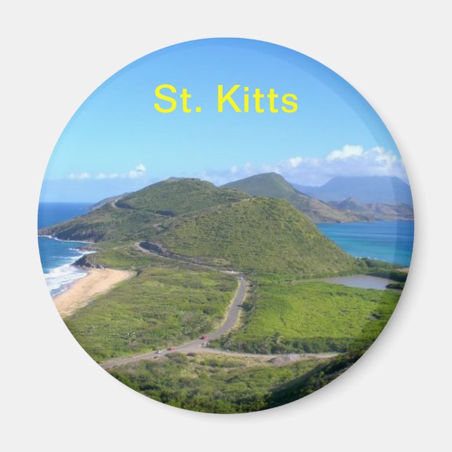 Aimant st kitts caraïbes, St Kitts (Devant)