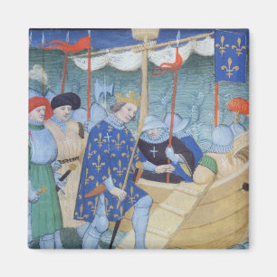 Aimant St Louis s'embarquant pour les croisades