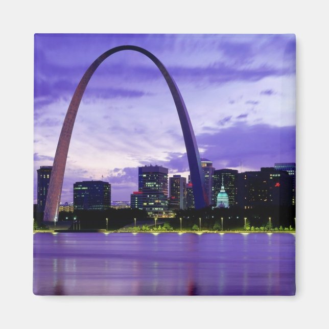 Aimant St. Louis Skyline (Devant)
