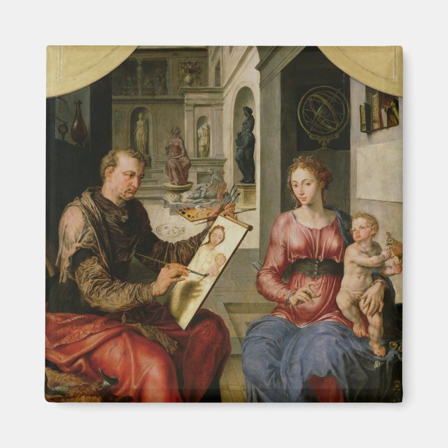 Aimant St. Luke Peinture de la Vierge, c.1545 (Devant)