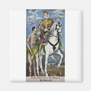 Aimant St Martin et le mendiant par EL de Greco