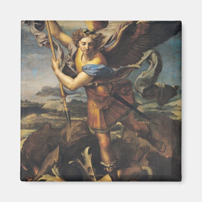 Aimant St. Michael écrasant le démon, 1518 (Devant)