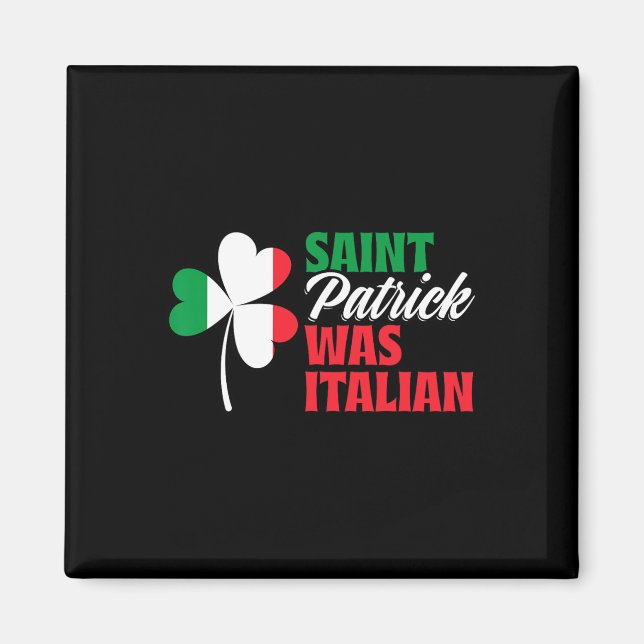 Aimant St Patrick Était Shamrock Italien Clover Saint Par (Devant)