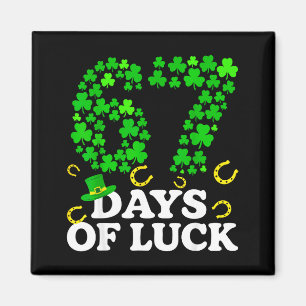 Aimant St Patricks Day 67 Jours De Chance Hommes Femmes I