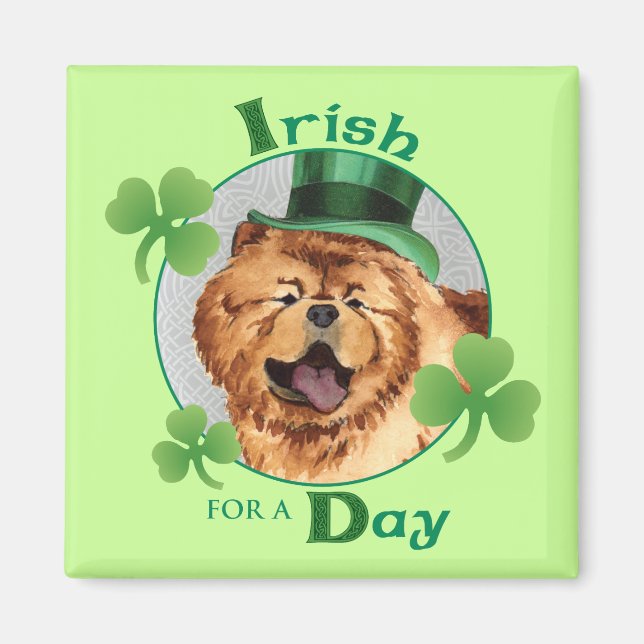 Aimant St. Patrick's Day Chow (Devant)
