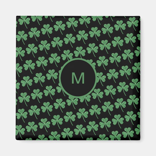 Aimant St. Patrick's Day Green Vine Shamrock Irish Party (Devant)