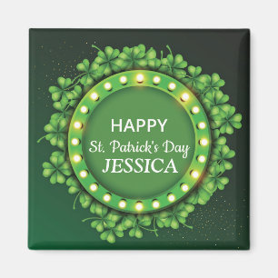 Aimant St. Patrick's Day Green Vine Shamrock Irish Party