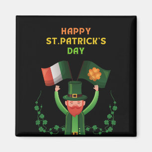 Aimant St. Patricks Day Irlandais - Lucky Irish Shamrock
