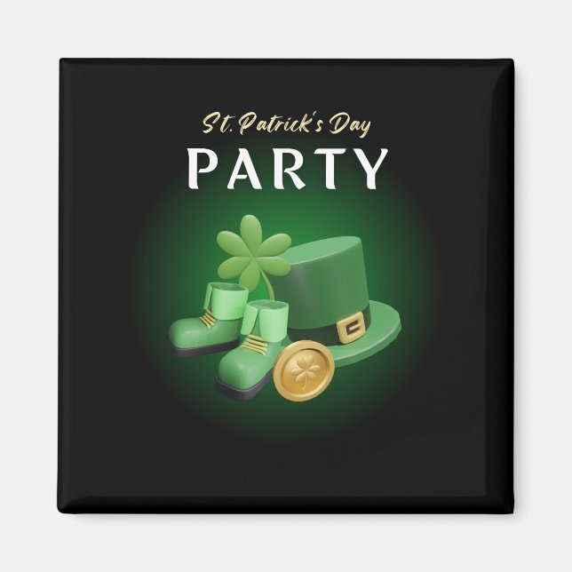 Aimant St. Patricks Day Lucky Irish -Funny Lucky Irish (Devant)
