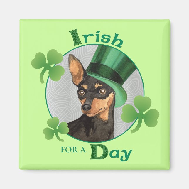 Aimant St. Patrick's Day Min Pin (Devant)