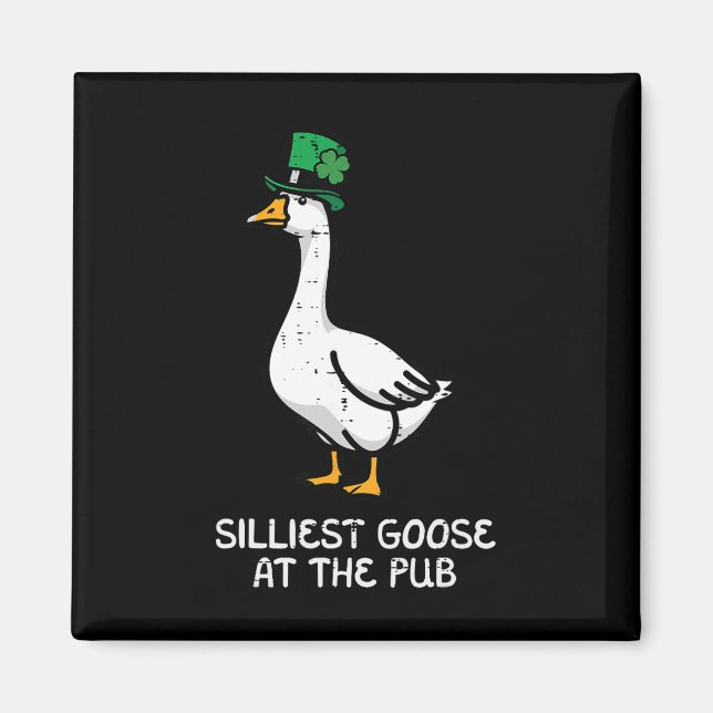 Aimant St Patricks Day Silliest Goose Pub Saint Pattys Ho (Devant)