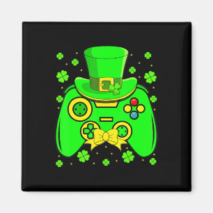 Aimant St Patrick's Day Vidéo Jeu Shamrock Matching Homme