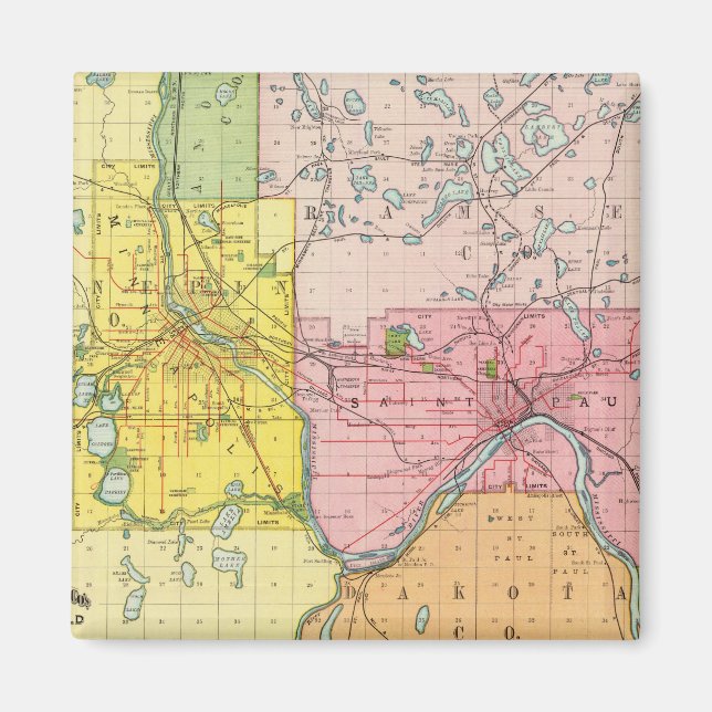 Aimant St. Paul, Minneapolis, Minnesota (Devant)