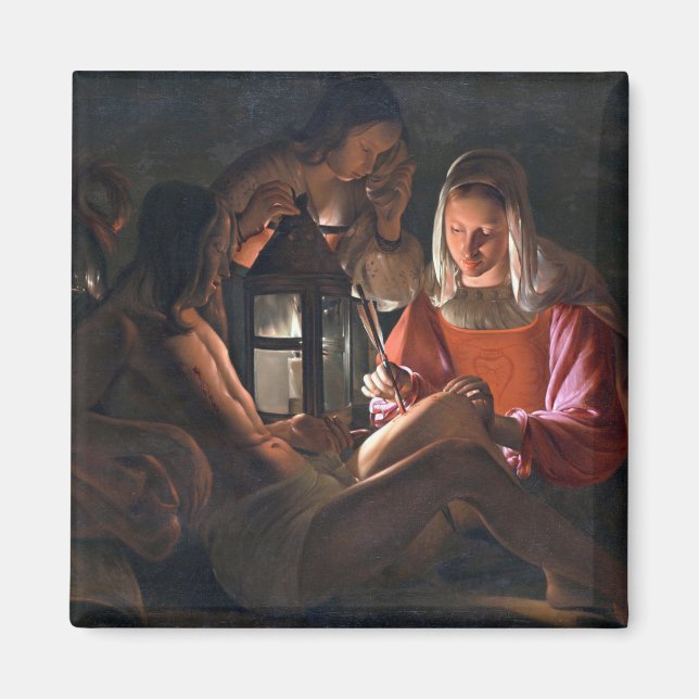 Aimant St. Sebastian Embracé par Irène, La Tour (Devant)