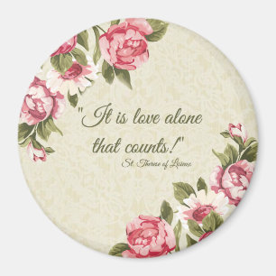Aimant St Therese "seul amour qui compte" avec le ROS