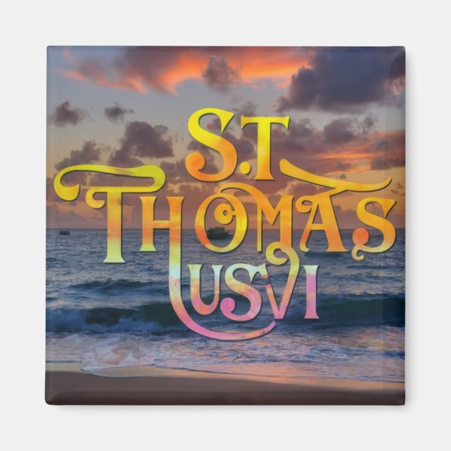 Aimant St Thomas Iles Vierges américaines (Devant)