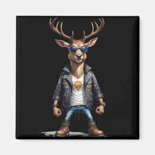 Aimant Stag Biker Rebel Veste en cuir Style Cool urbain
