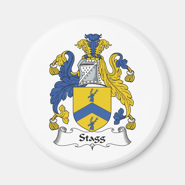 Aimant Stagg Family Crest (Devant)