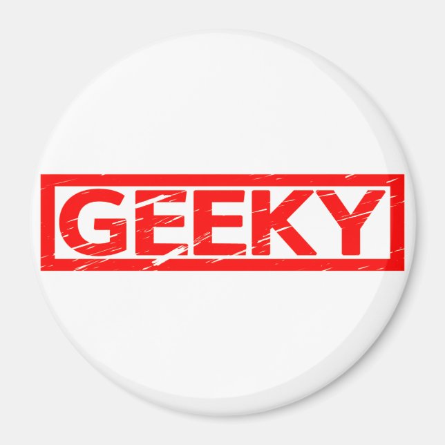 Aimant Stamp Geeky (Devant)