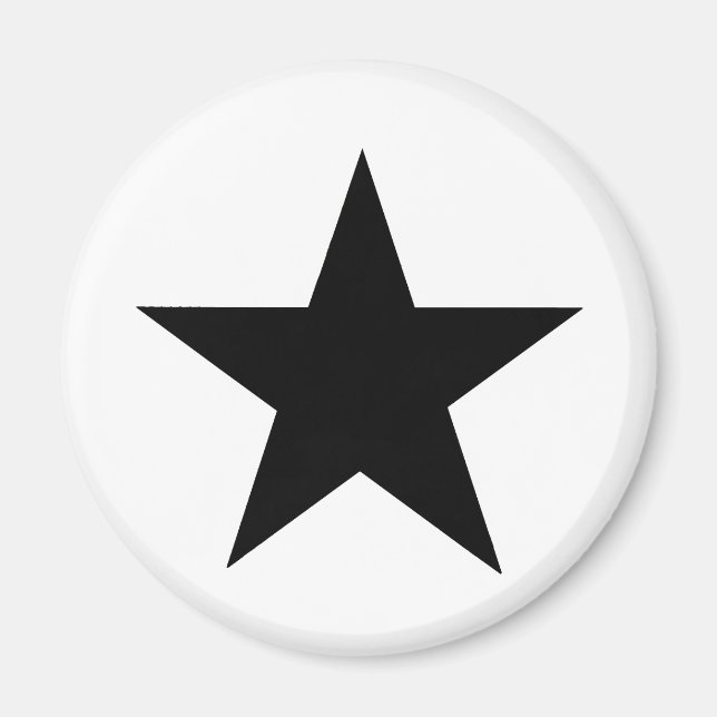 Aimant Star Black Le MUSÉE Zazzle Cadeaux (Devant)