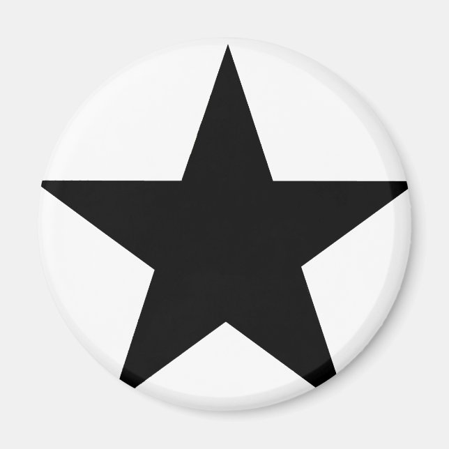 Aimant Star Black Le MUSÉE Zazzle Cadeaux (Devant)