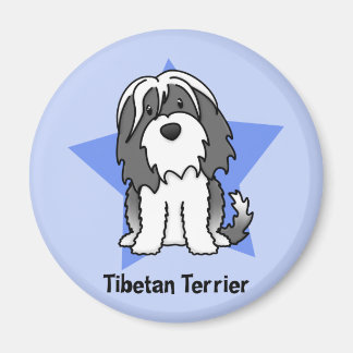 Aimant Star de Kawaii Terrier tibétain